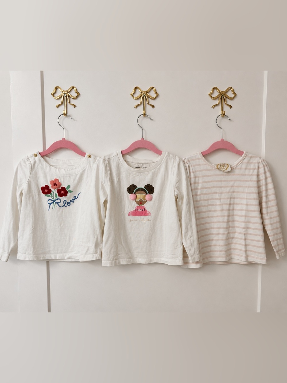 Janie and Jack & Beaufort Bonnet Long Sleeve Shirt Bundle